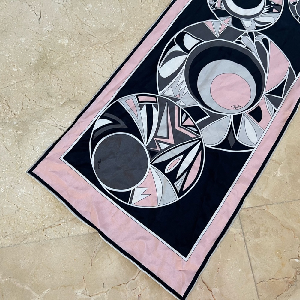 Emilio Pucci Long Silk Scarf